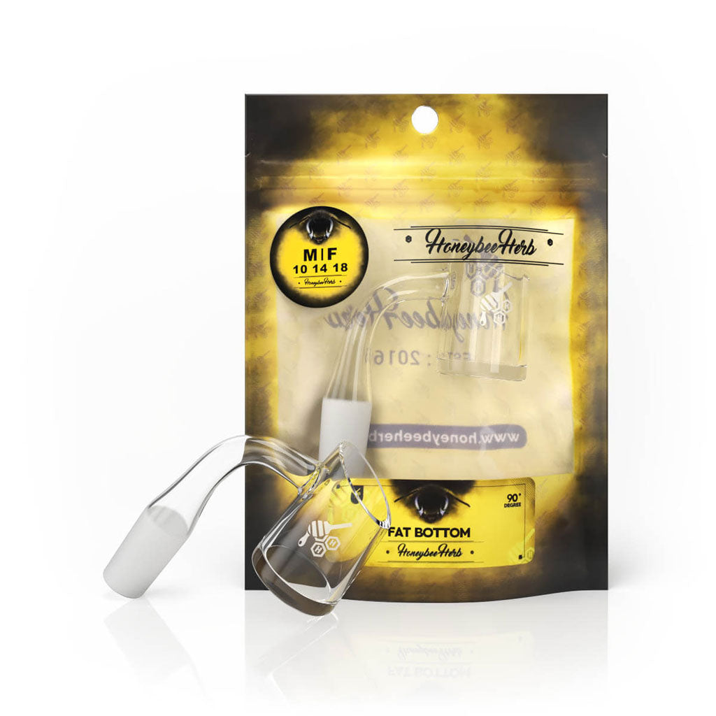 25mm Fat Bottom Quartz Banger 90° - 4mm Thick Base | YL