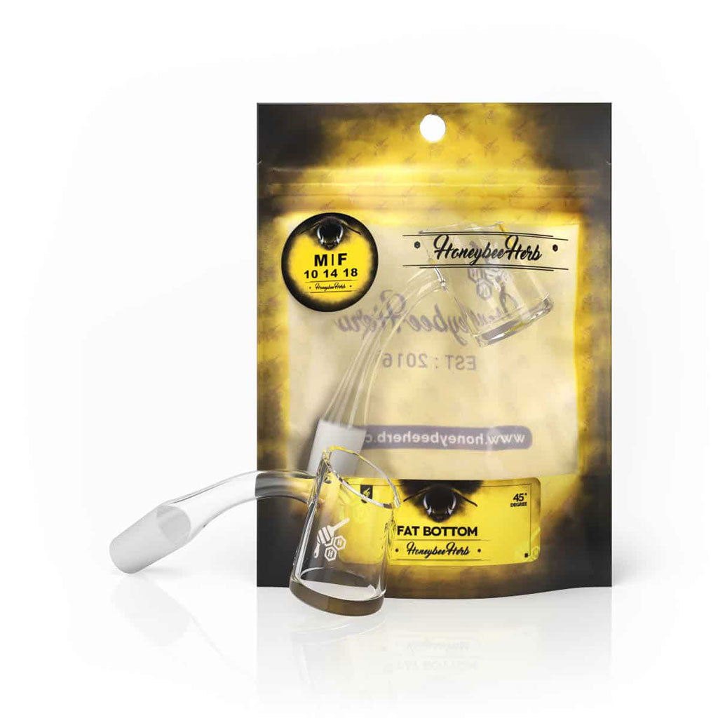Fat Bottom 45 Degree Quartz Banger 25mm | Honeybee Herb
