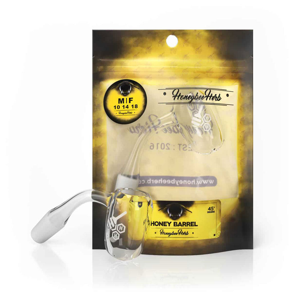 Honey Barrel 45 Degree Quartz Banger 25mm | Honeybee Herb YL