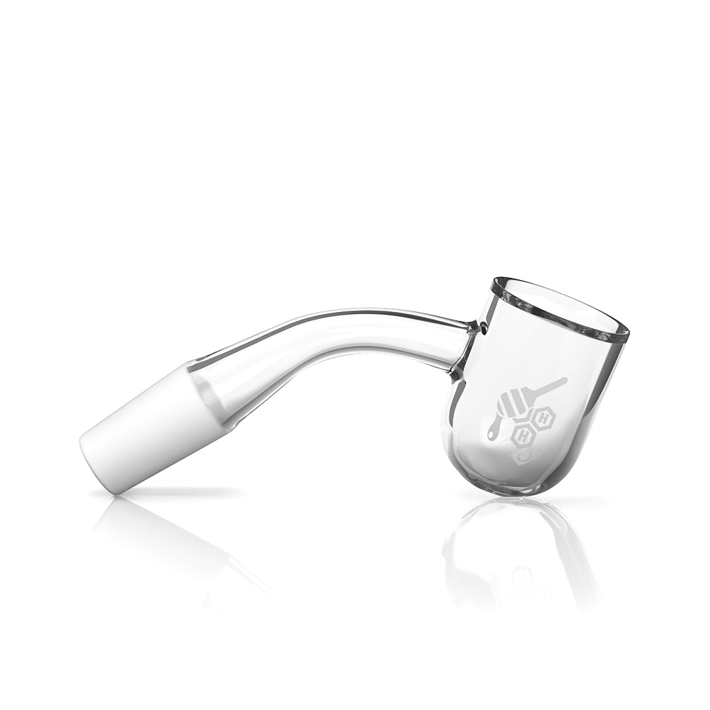 Honey Bevel Bowl 45° yellow-line quartz banger in BuzzDeal bundle – Online Smoke and Vape