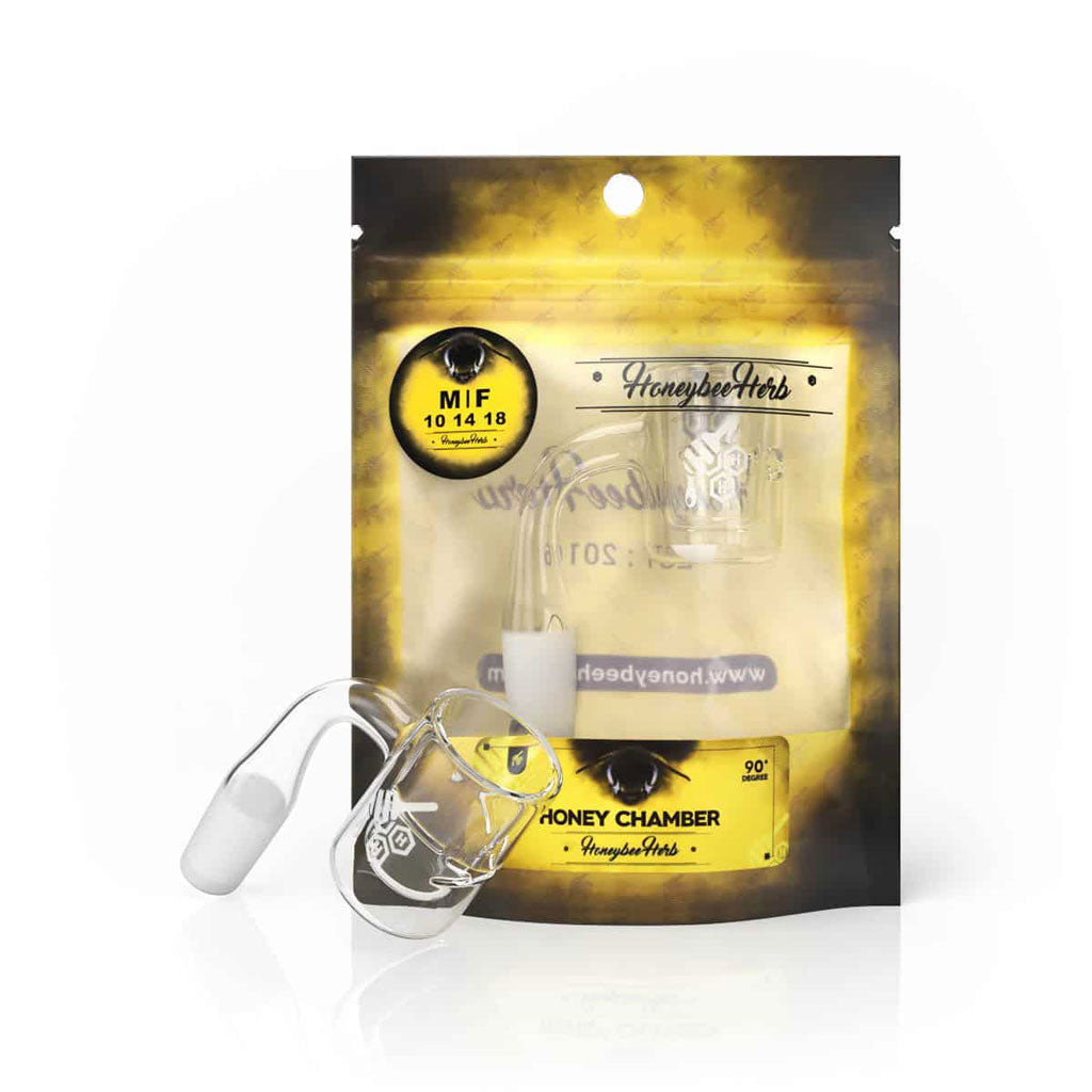 25mm Double Wall Quartz Banger 90° | Honeybee Herb