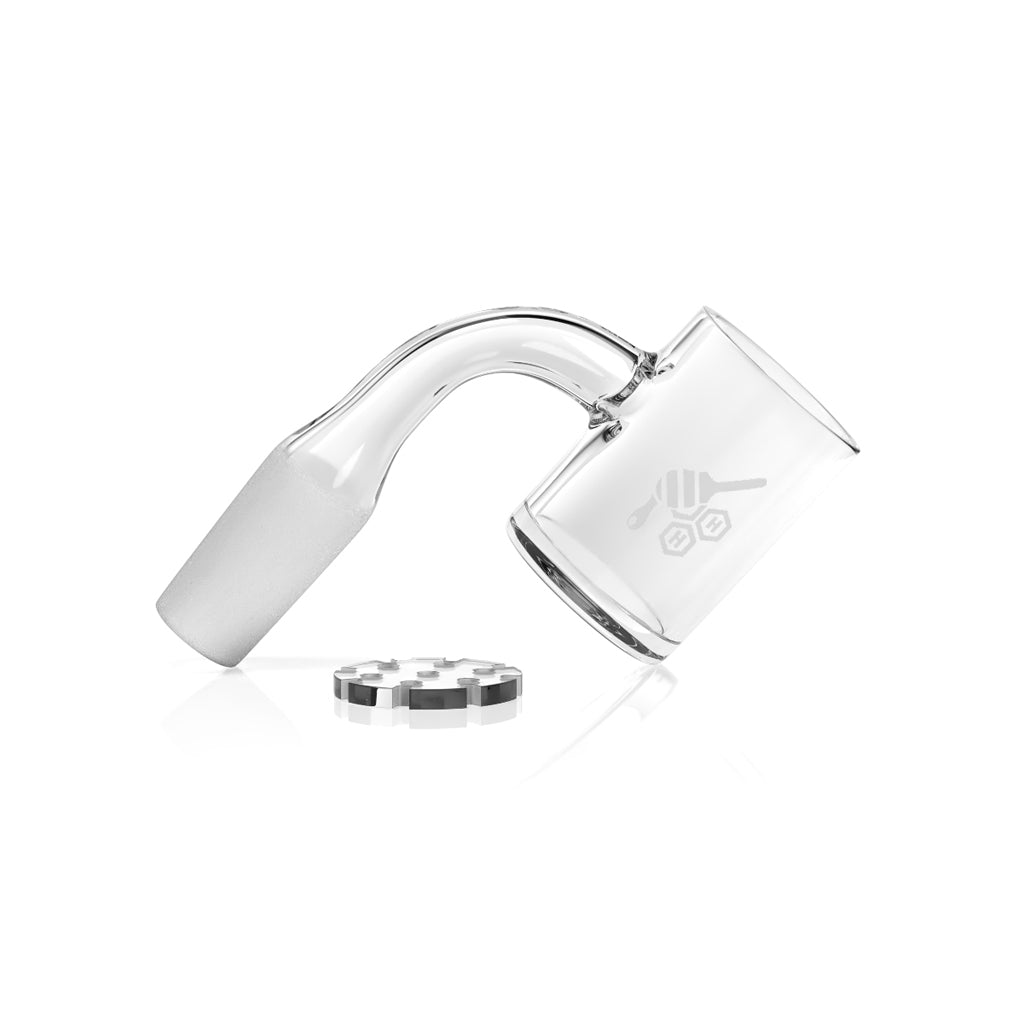25mm Honey Disc Quartz Banger 90° | Flat Top Insert Banger