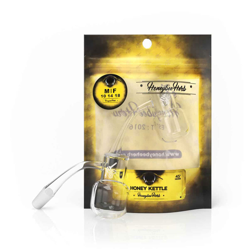 Honey Kettle 45° Quartz Banger 20mm - Yellow Line