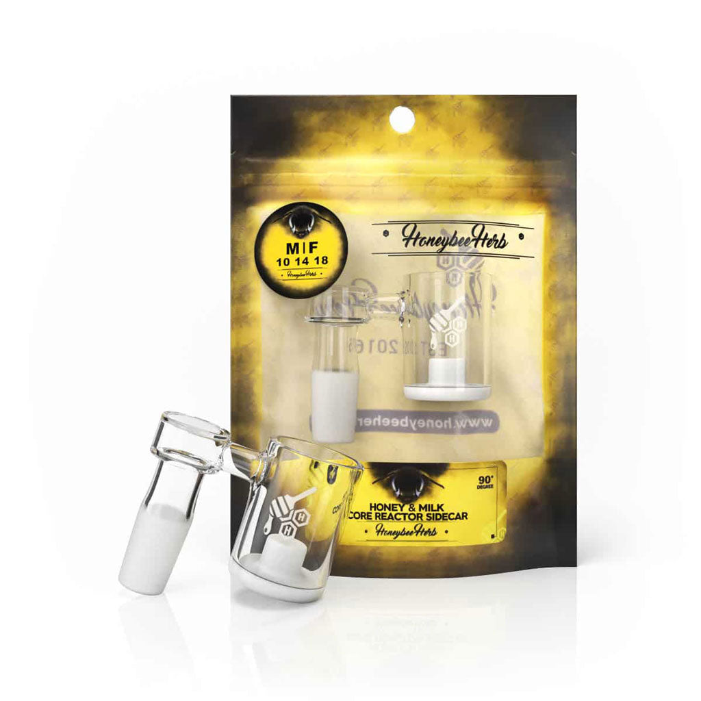 HONEY & MILK CORE REACTOR SIDECAR QUARTZ BANGER - 90° DEGREE | YL-CLOSEOUT