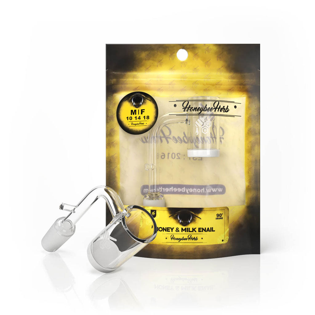 20mm Enail Quartz Banger 90° - Frosted Joint Flat Top | HB