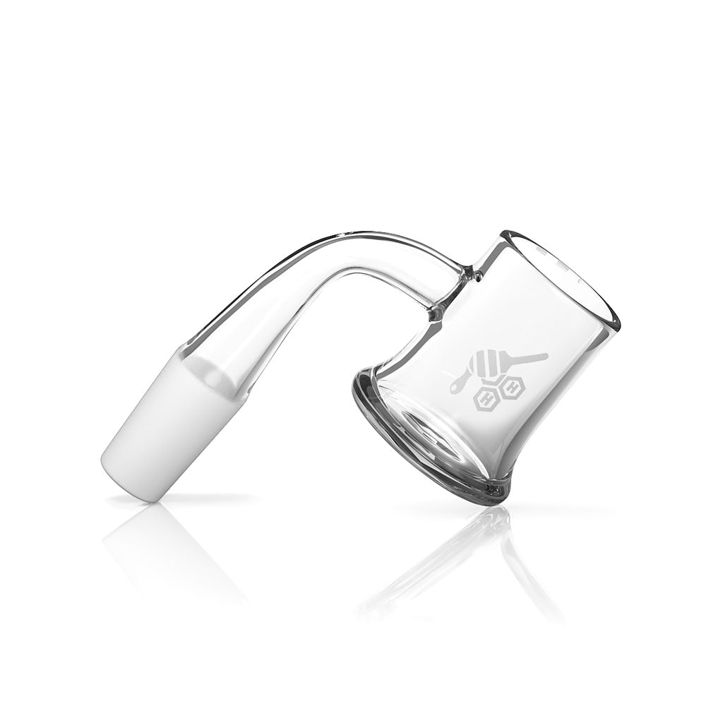 25mm Flat Top Quartz Banger 90° | Honeybee Herb Honey Mug