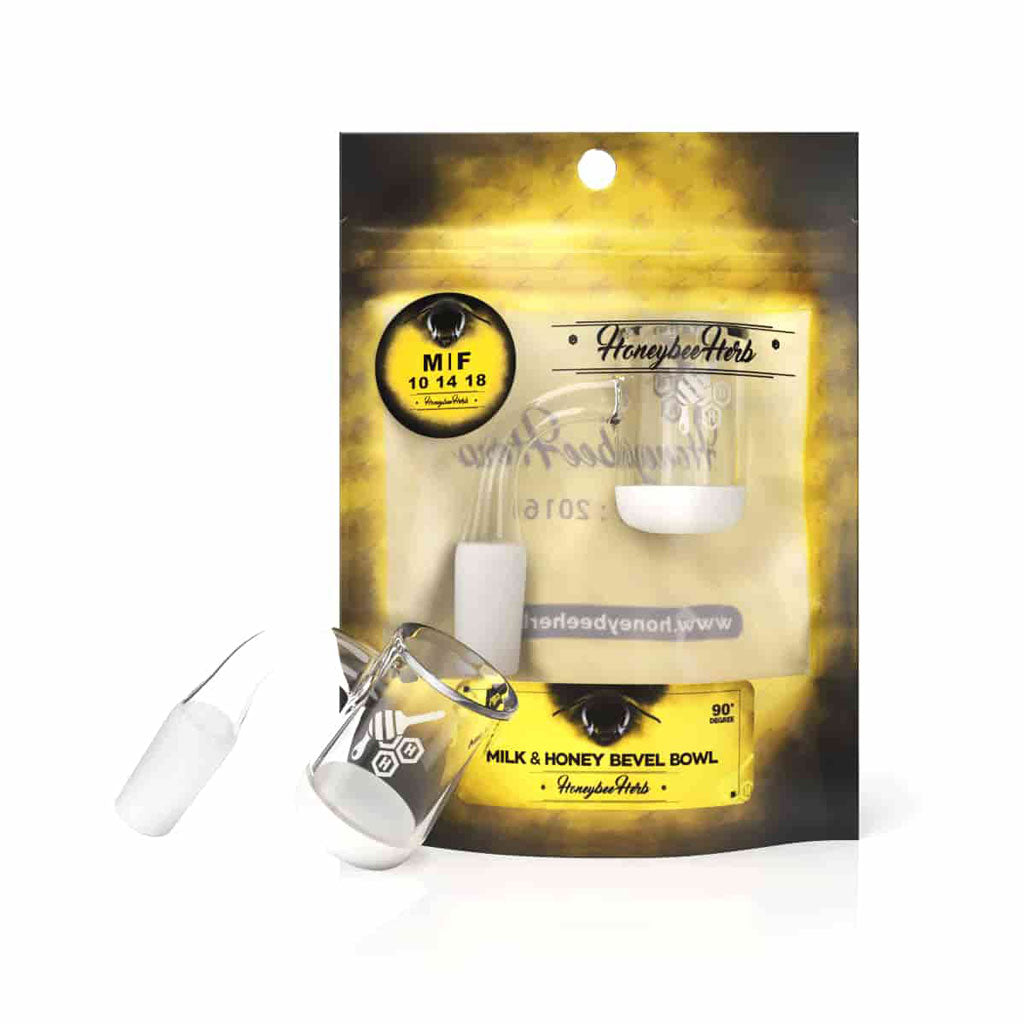 25mm Honey & Milk Opaque Banger 90° | Honeybee Herb