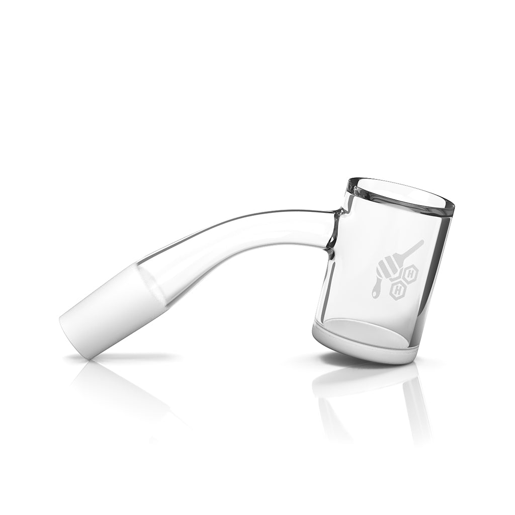 45° Quartz Banger - Honey & Milk Bevel Edge 25mm | Honeybee