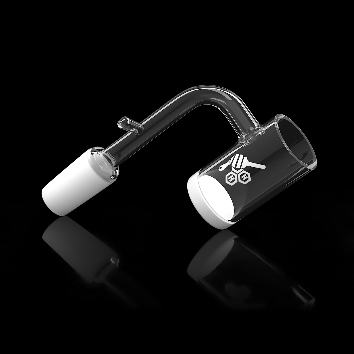 20mm Enail Quartz Banger 90° - Frosted Joint Flat Top | HB