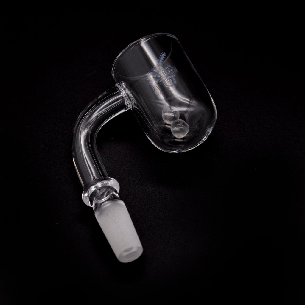Honey Cyclone 25mm Round Bottom Quartz Banger 90° | Honeybee