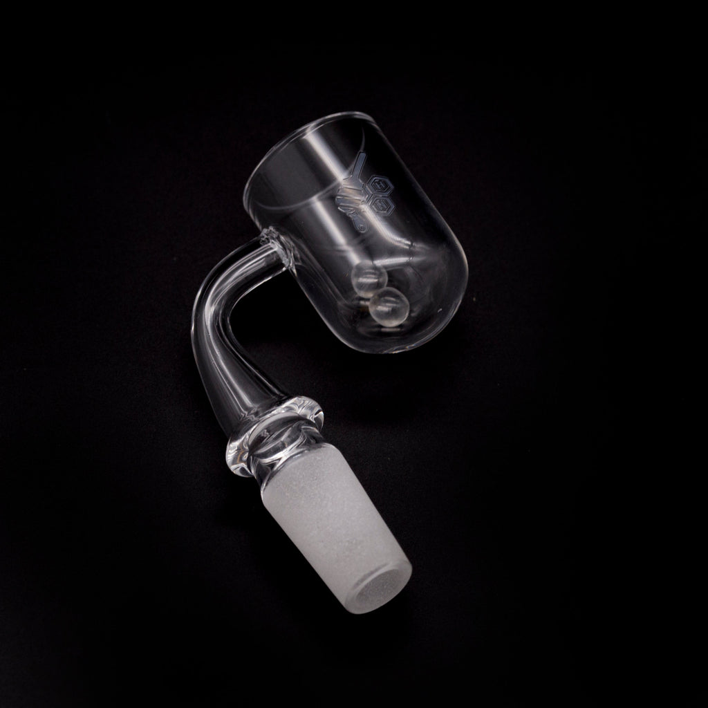 Honey Cyclone 25mm Round Bottom Quartz Banger 90° | Honeybee