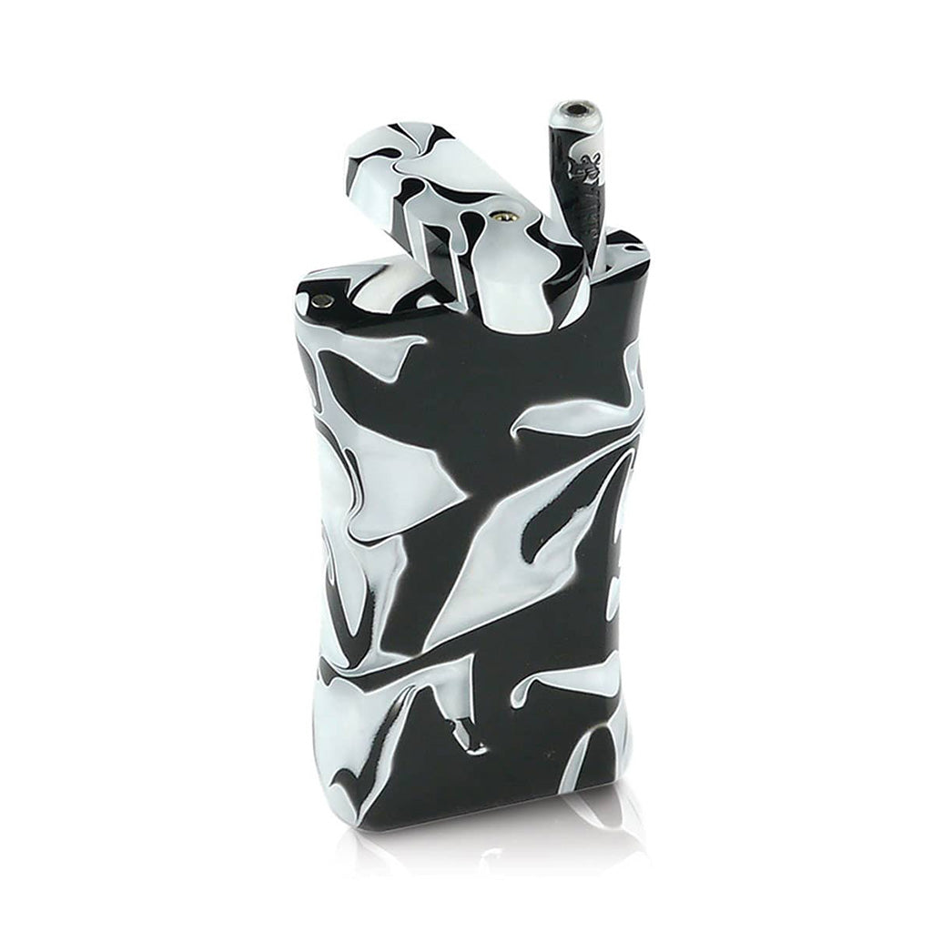 RYOT black and white acrylic dugout, open with one hitter bat – Online Smoke and Vape