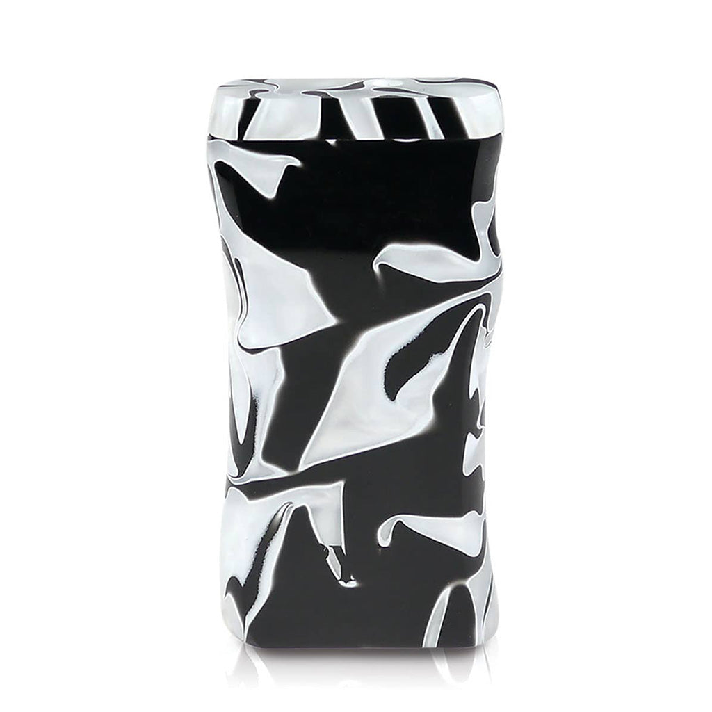 RYOT black and white acrylic magnetic dugout, front view – Online Smoke and Vape