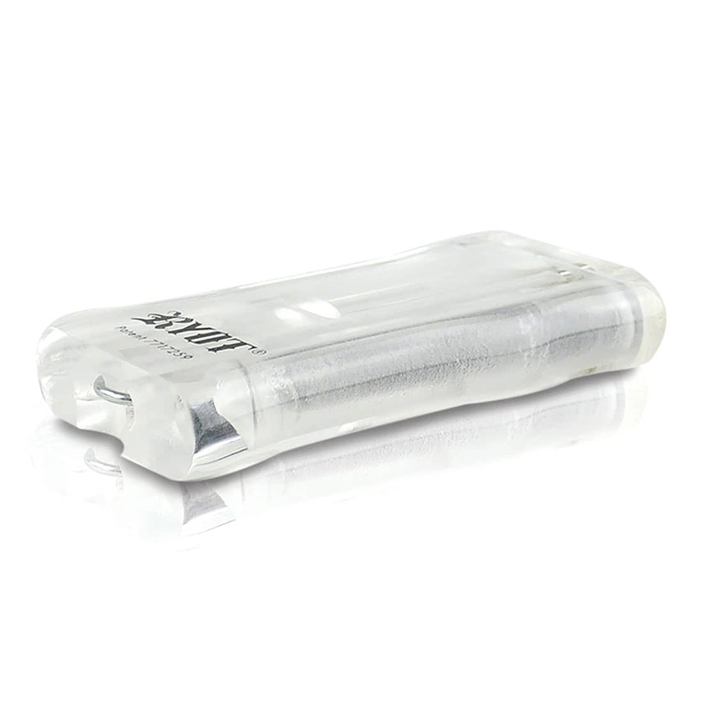 RYOT clear acrylic magnetic dugout, flat view – Online Smoke and Vape
