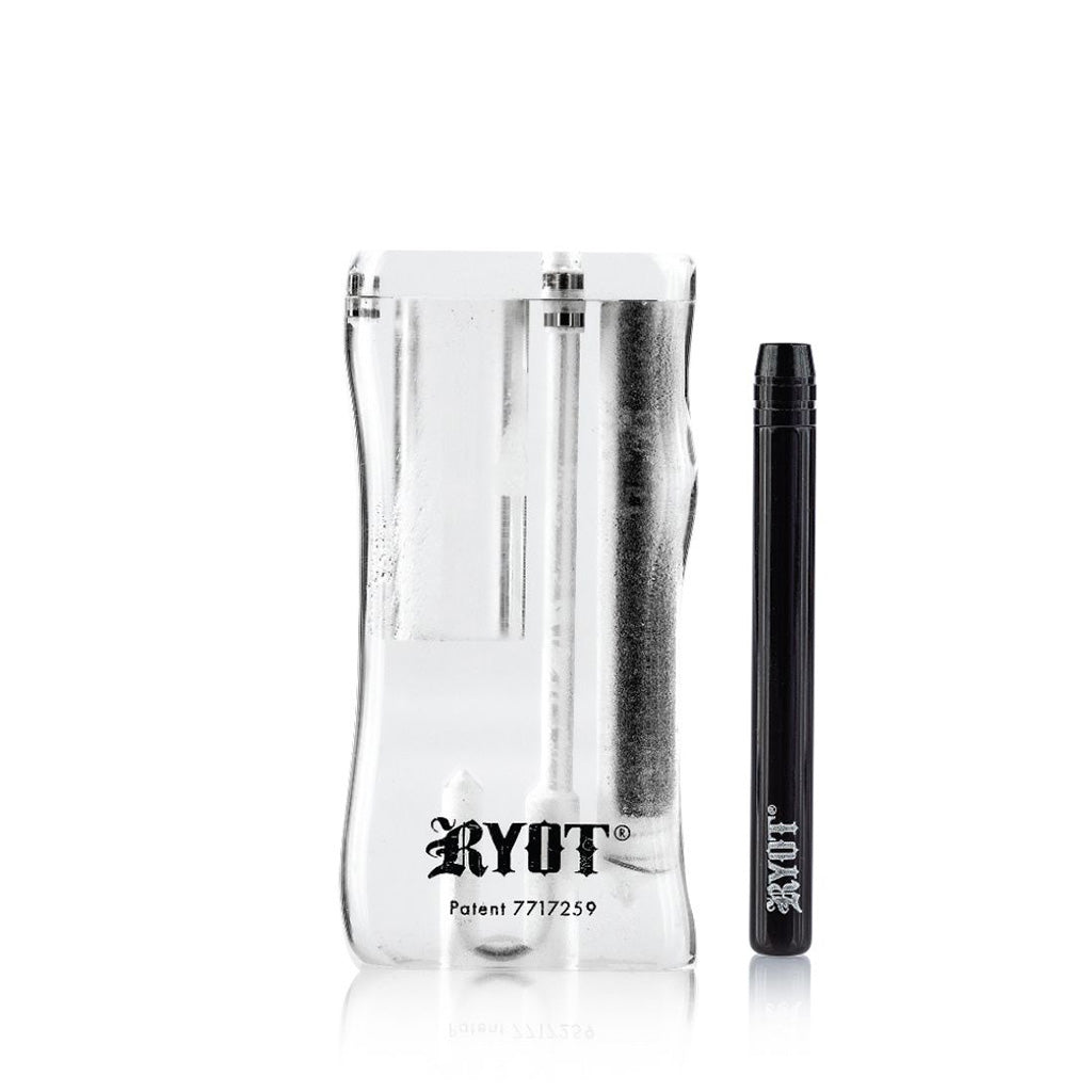 RYOT clear acrylic magnetic dugout with one hitter – Online Smoke and Vape