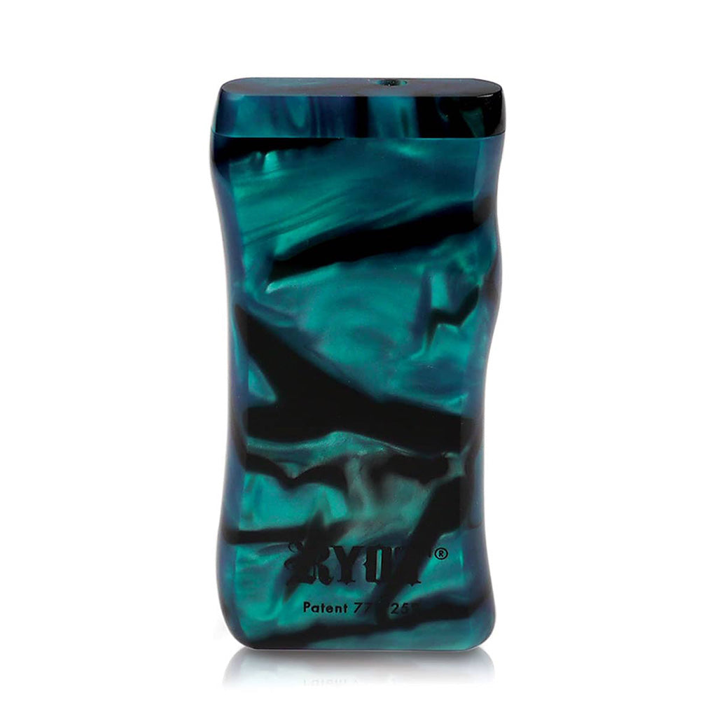 RYOT green acrylic magnetic dugout, front view – Online Smoke and Vape