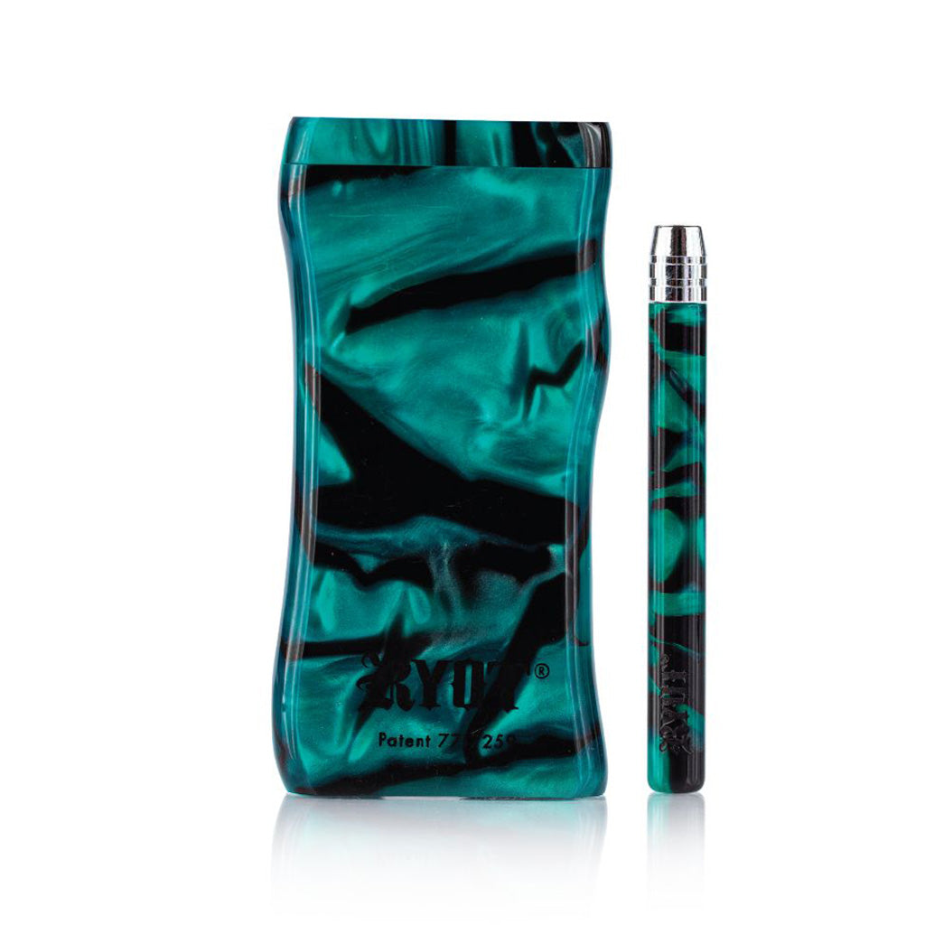RYOT green acrylic magnetic dugout with one hitter – Online Smoke and Vape