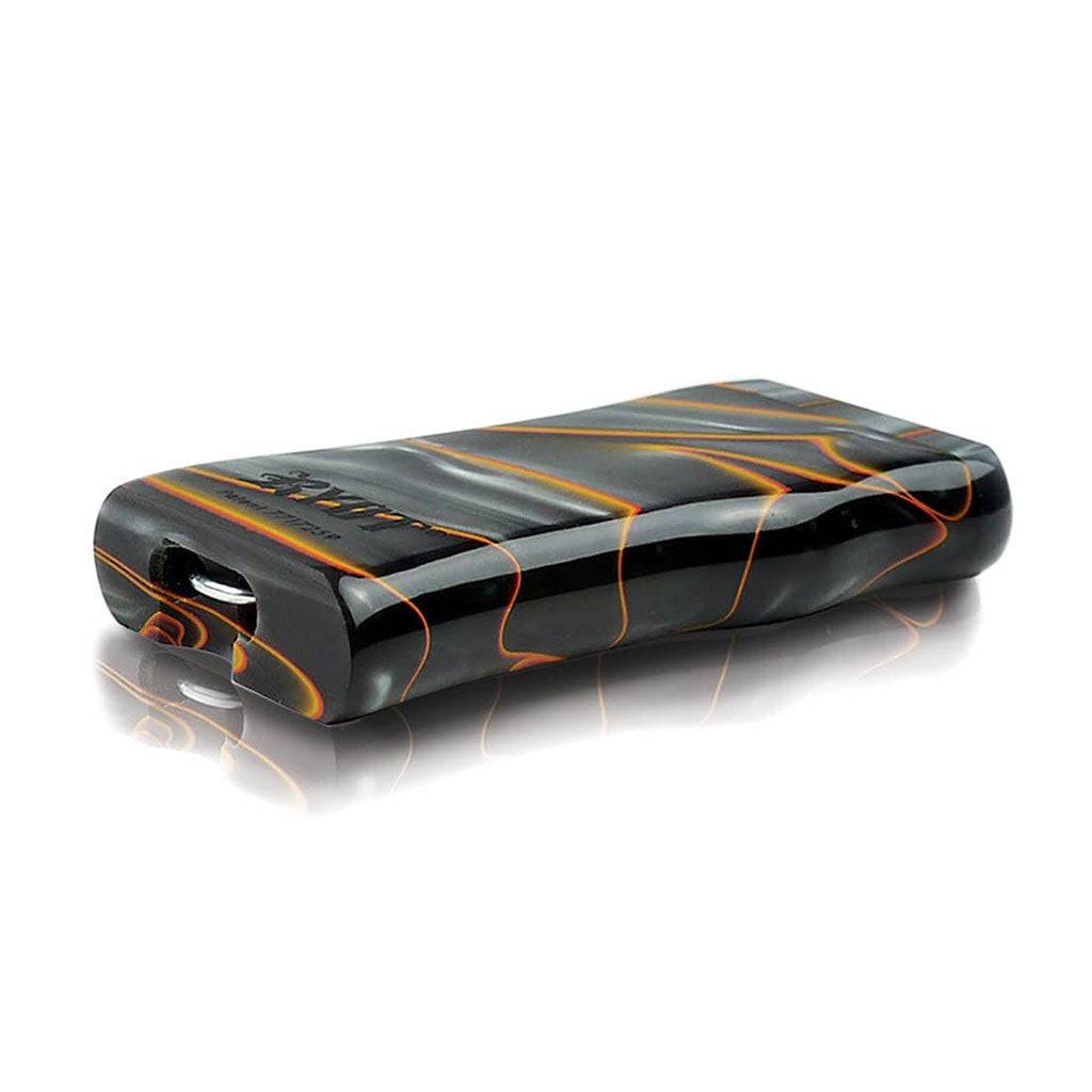 RYOT red and black acrylic magnetic dugout, flat view – Online Smoke and Vape