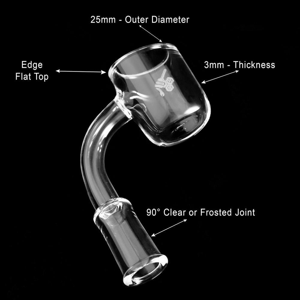 25mm Quartz Banger 90° Degree | Honeybee Herb Original