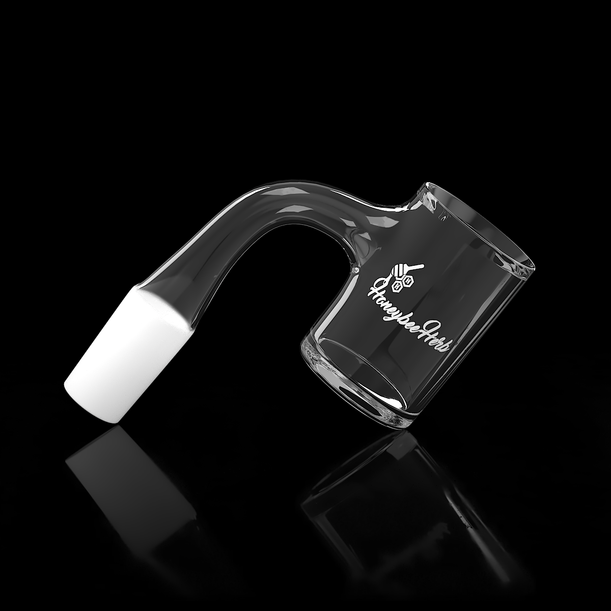 25mm Beveled Quartz Banger 90° - Full Weld | Honeybee Herb