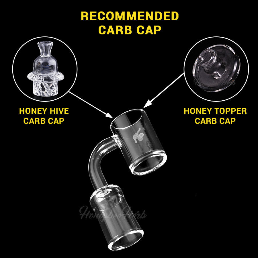 25mm Honey Disc Quartz Banger 90° | Flat Top Insert Banger