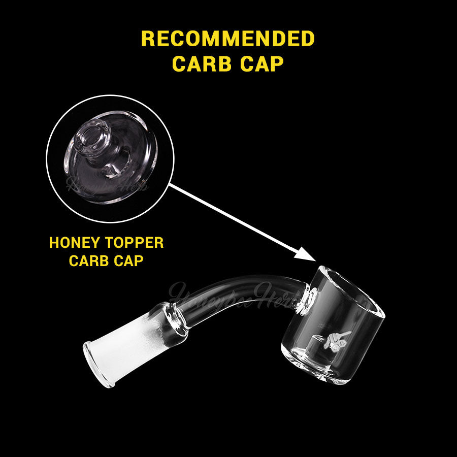 Core Reactor 45° Quartz Banger - 25mm Flat Top | Honeybee