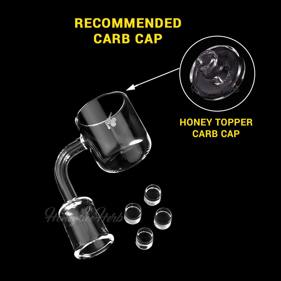 Quad Core Reactor Banger 90° - 35mm Flat Top | Honeybee Herb