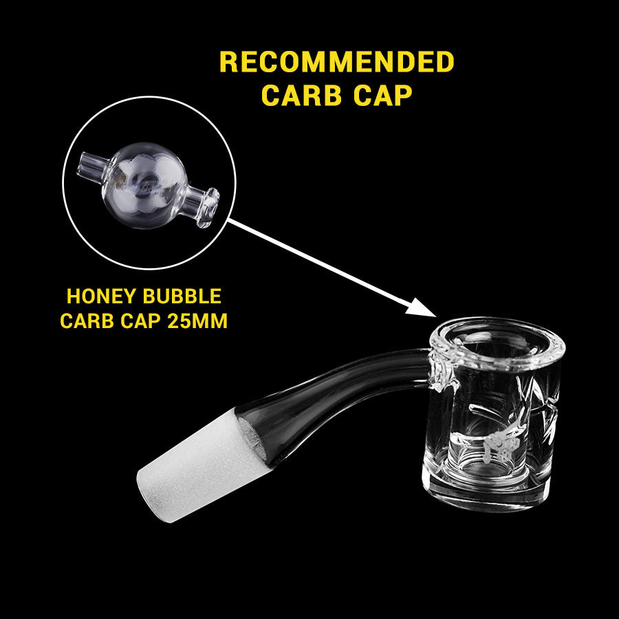 45° Double Wall Quartz Banger 25mm - Honey Chamber | YL