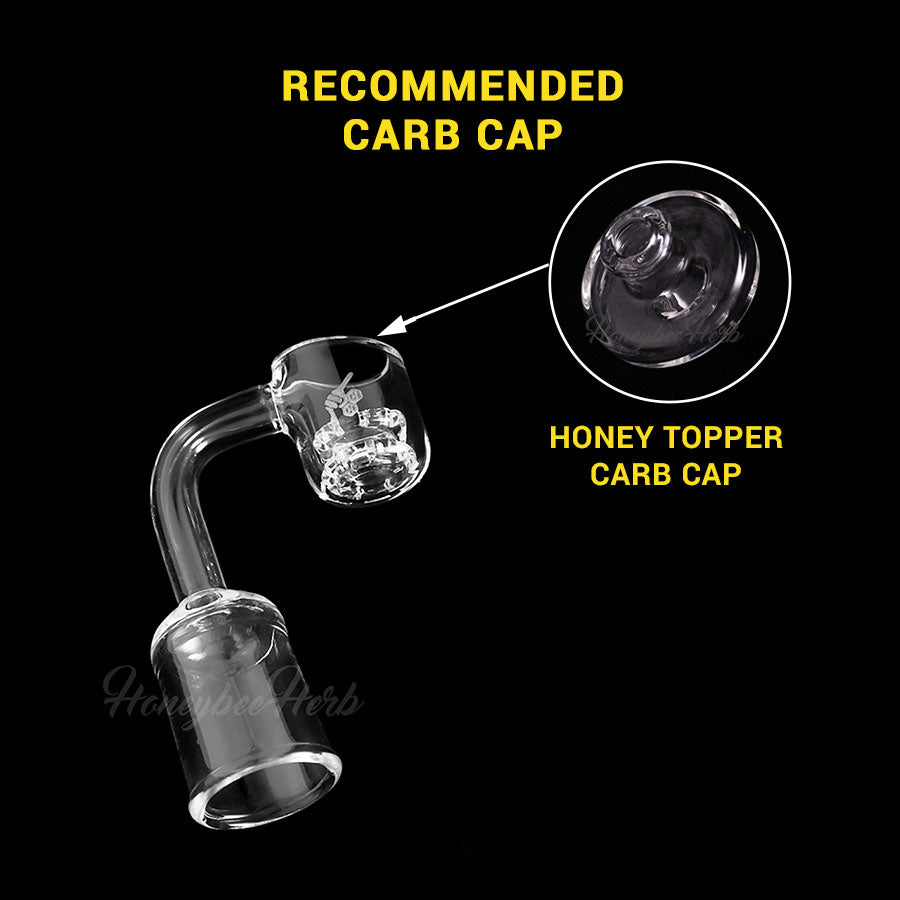 Honeycomb Knot 90° Quartz Banger | 20mm Durable Flat Top