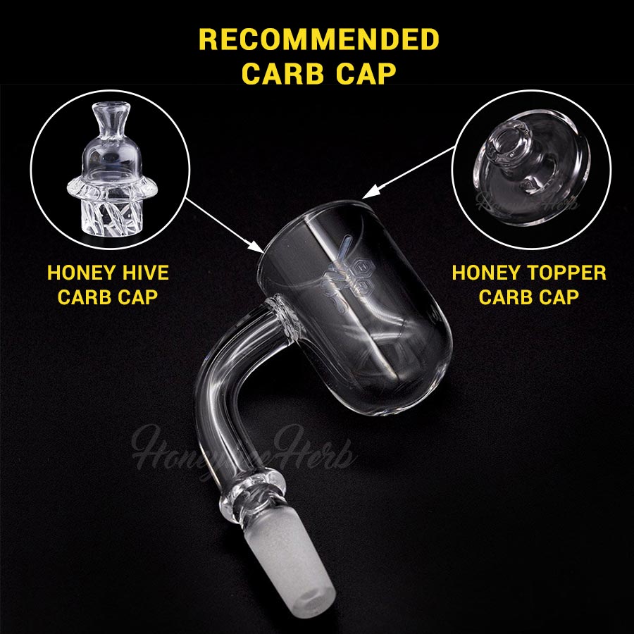 Honey Cyclone 25mm Round Bottom Quartz Banger 90° | Honeybee