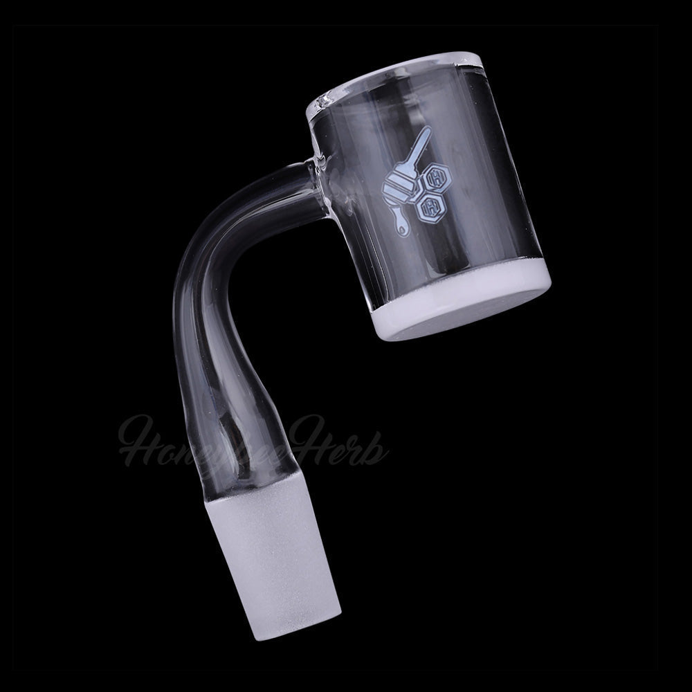 25mm Honey & Milk Bevel Quartz Banger 90° | Honeybee Herb
