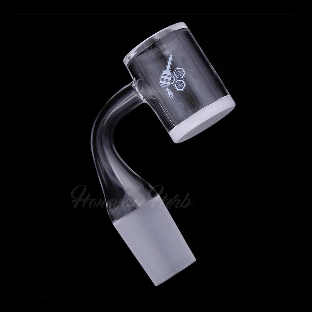 25mm Honey & Milk Bevel Quartz Banger 90° | Honeybee Herb