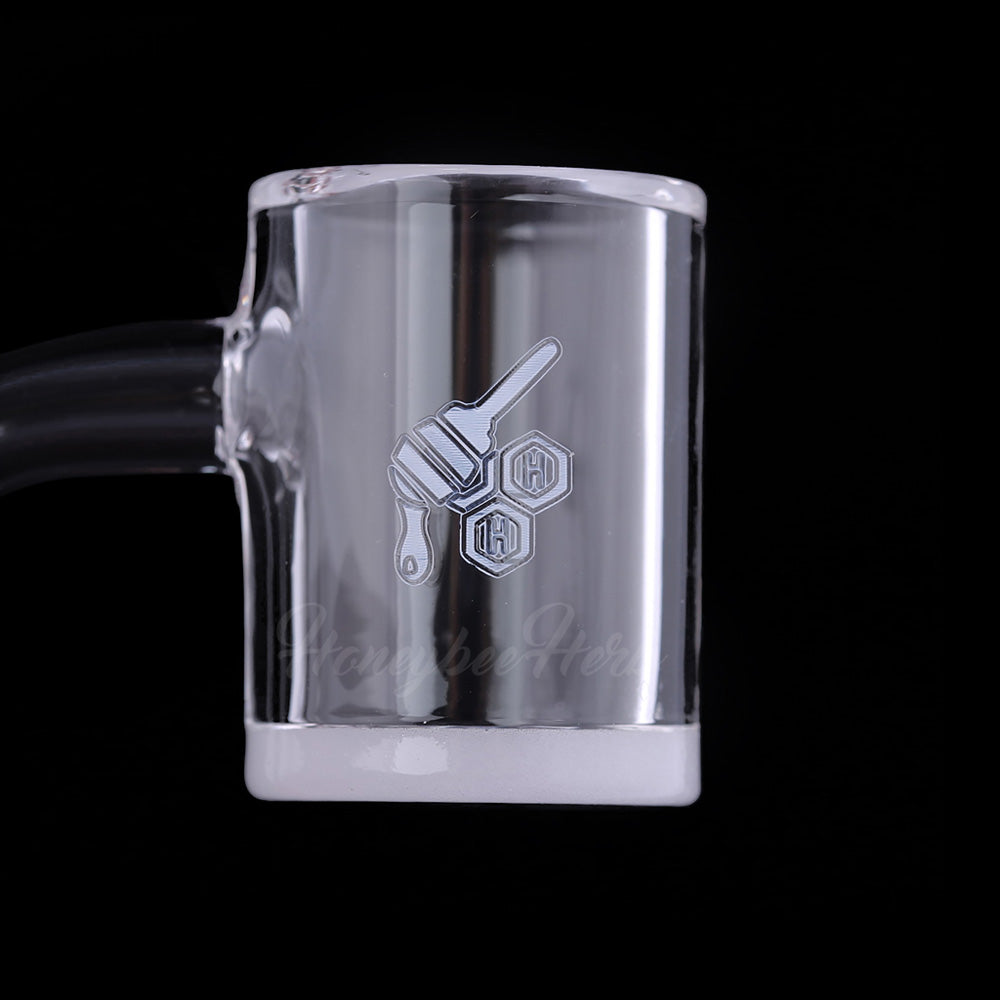 25mm Honey & Milk Bevel Quartz Banger 90° | Honeybee Herb