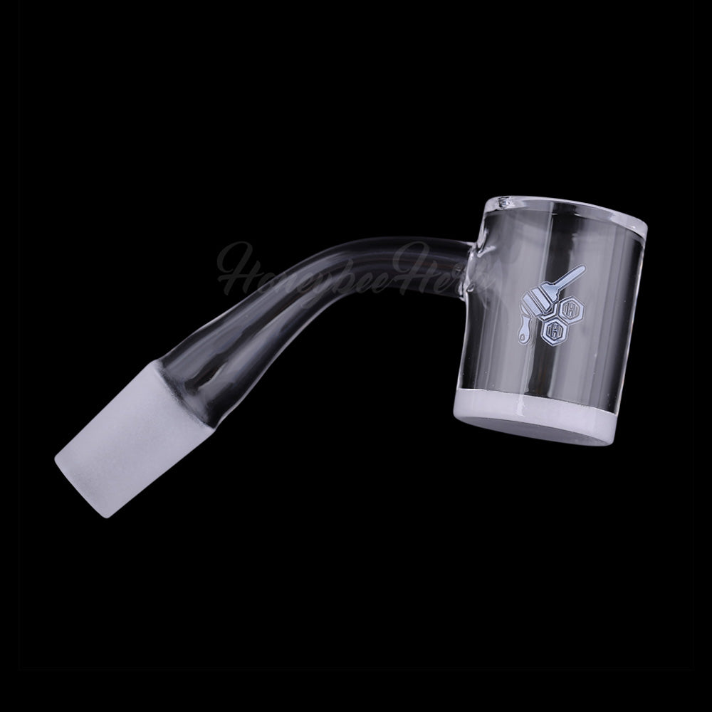 45° Quartz Banger - Honey & Milk Bevel Edge 25mm | Honeybee