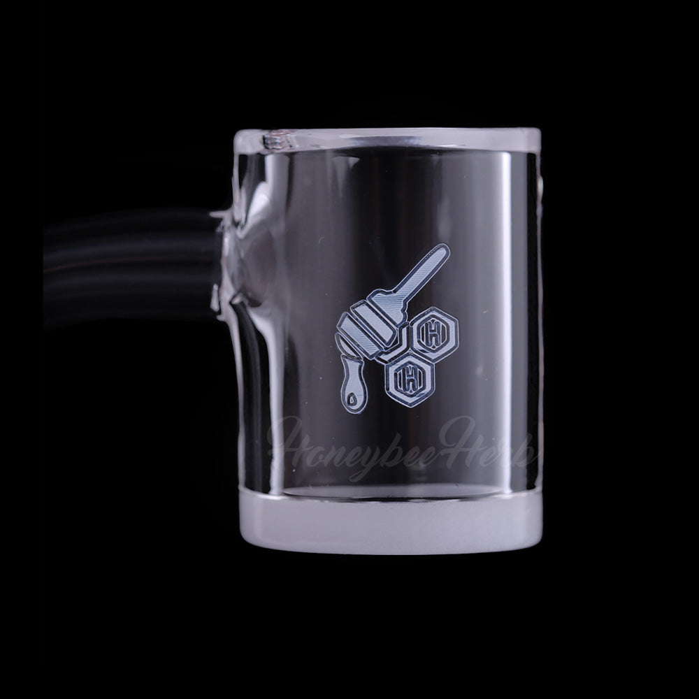 45° Quartz Banger - Honey & Milk Bevel Edge 25mm | Honeybee