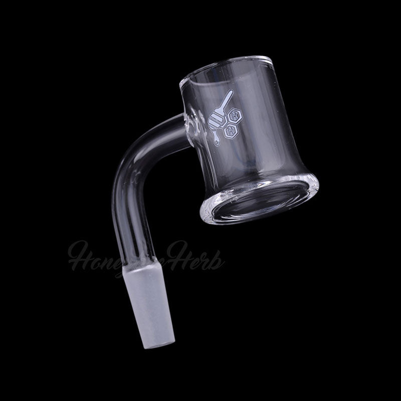 25mm Flat Top Quartz Banger 90° | Honeybee Herb Honey Mug