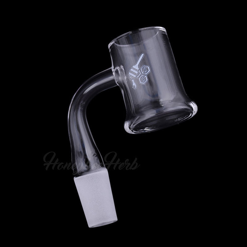 25mm Flat Top Quartz Banger 90° | Honeybee Herb Honey Mug