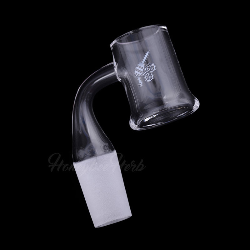 25mm Flat Top Quartz Banger 90° | Honeybee Herb Honey Mug