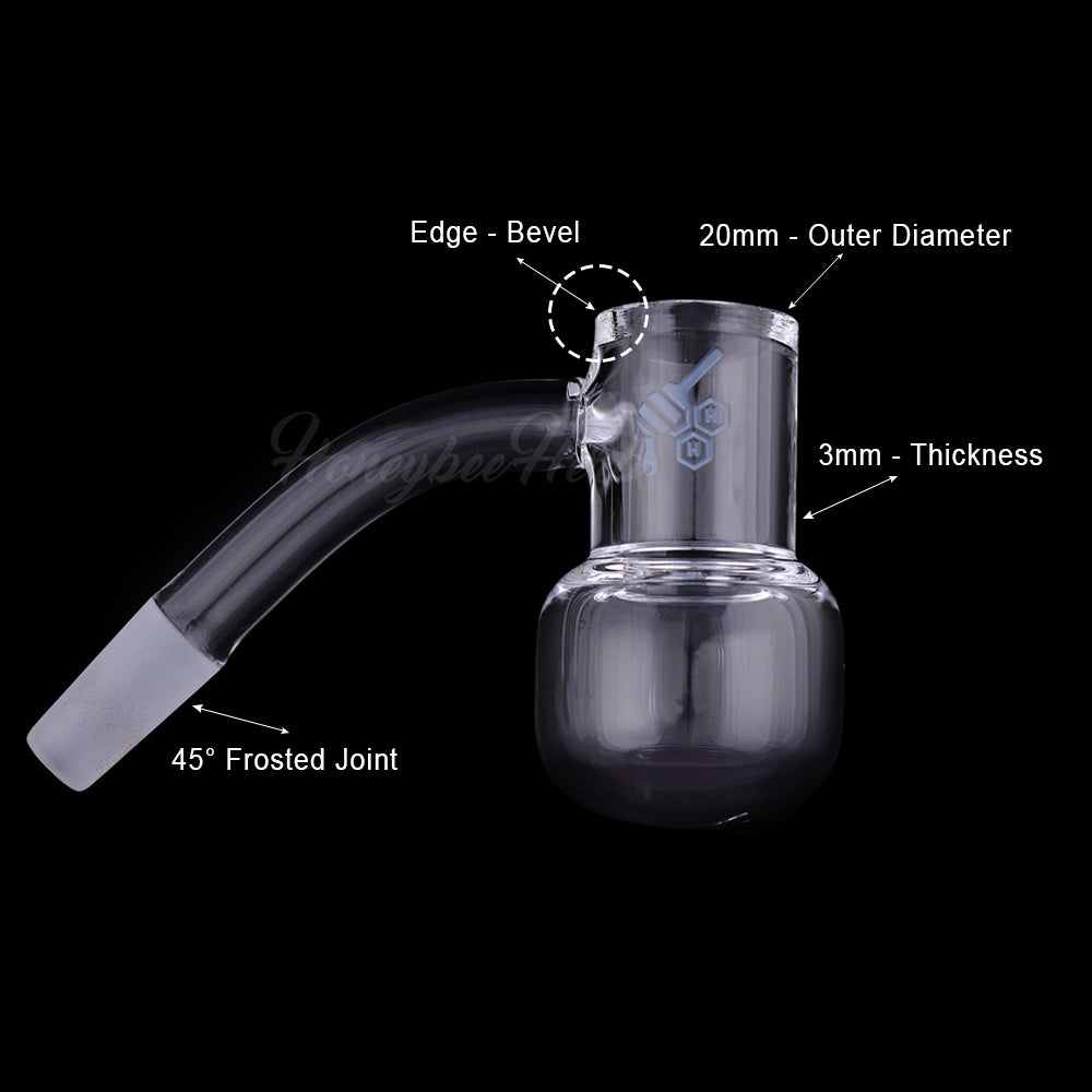 Honey Kettle 45° Quartz Banger 20mm - Yellow Line