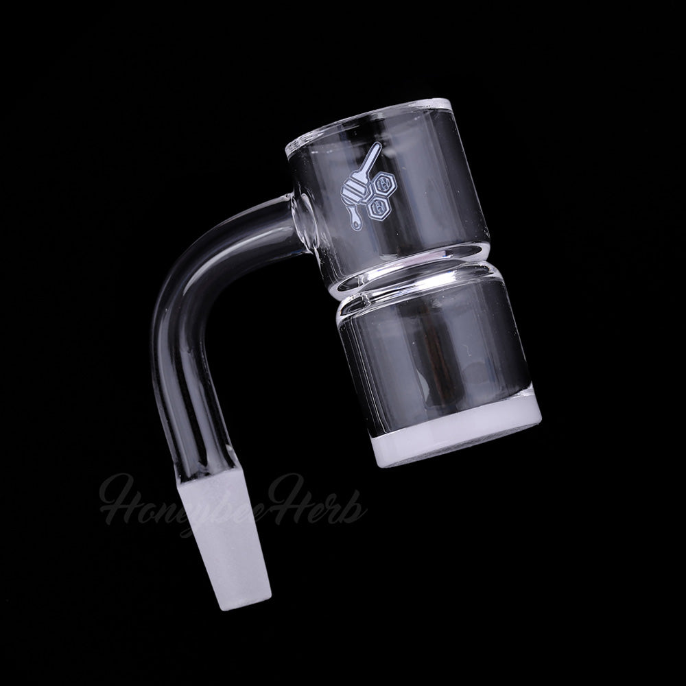 25mm Honey & Milk Splash Guard Banger 90° | Honeybee Herb