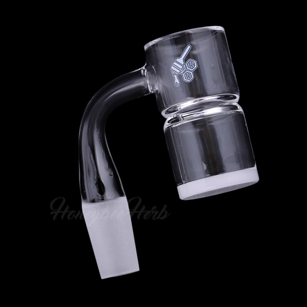 25mm Honey & Milk Splash Guard Banger 90° | Honeybee Herb
