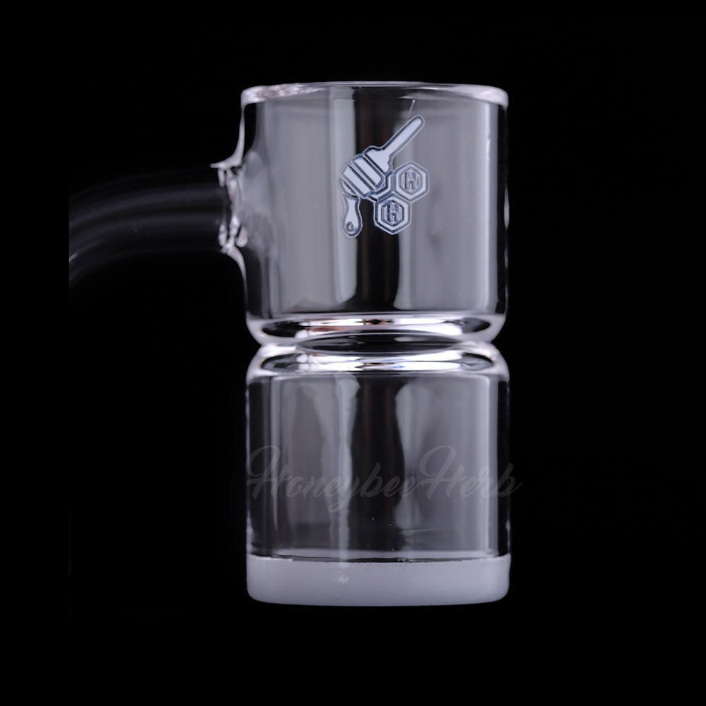 25mm Honey & Milk Splash Guard Banger 90° | Honeybee Herb