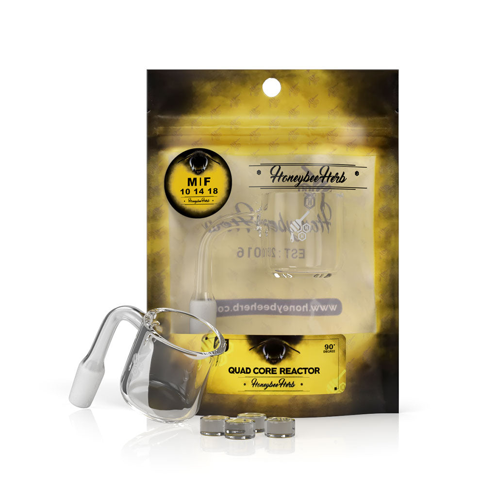 Quad Core Reactor Banger 90° - 35mm Flat Top | Honeybee Herb
