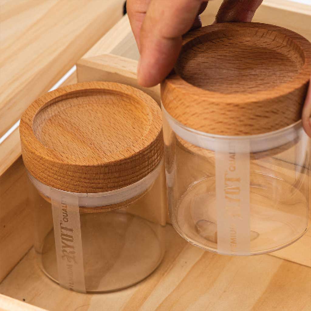 HUMIDOR WALNUT COMBO BOX (8X11)