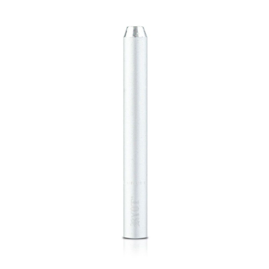 Silver RYOT anodized aluminum one hitter, bladed tip – Online Smoke and Vape
