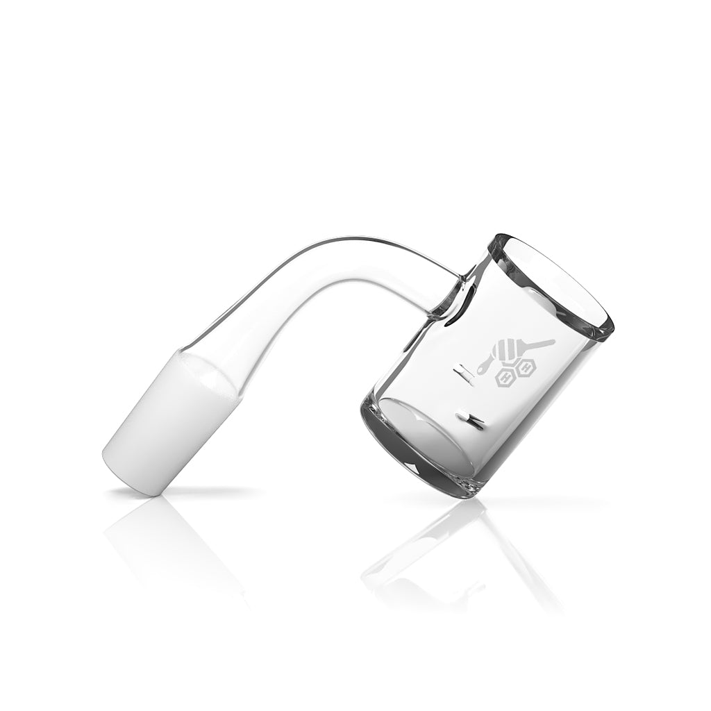 Whirlwind 90° yellow-line quartz banger in BuzzDeal bundle – Online Smoke and Vape