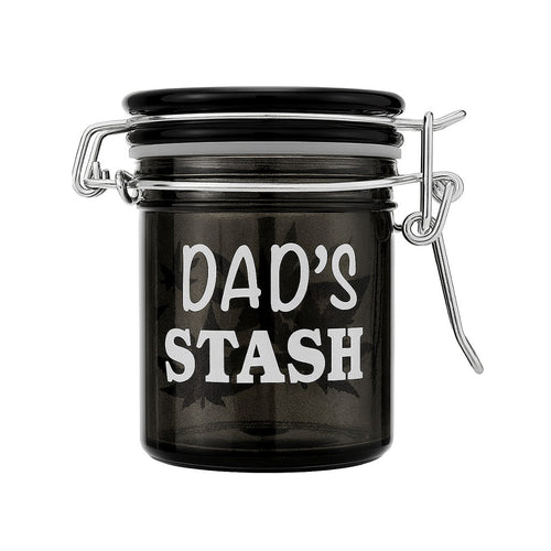 Grey airtight glass Dad's Stash storage jar, 2.5 inch – Online Smoke and Vape