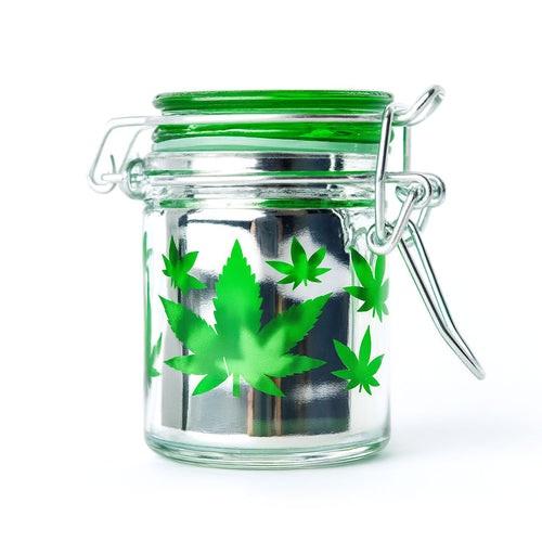 Airtight glass green leaf storage container by Ted Miller Innovations – Online Smoke and Vape