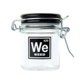 Clear airtight glass Weed periodic-symbol storage jar – Online Smoke and Vape