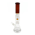 Amber Arctic Cyclone beaker bong with matrix perc and ice pinch – Online Smoke and Vape